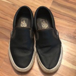 BLACK SLIP ON VANS